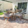 Rectangular 6 - Person Rectangular Outdoor Dining Set with Cushions
