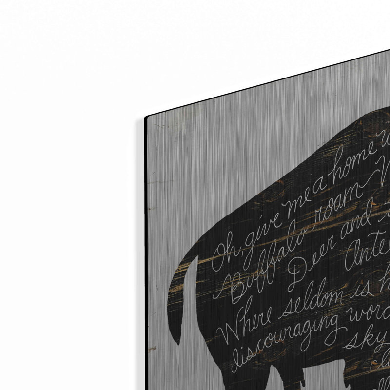 «Buffalo In Black» par Cindy Jacobs, H 24 po x l 24 po