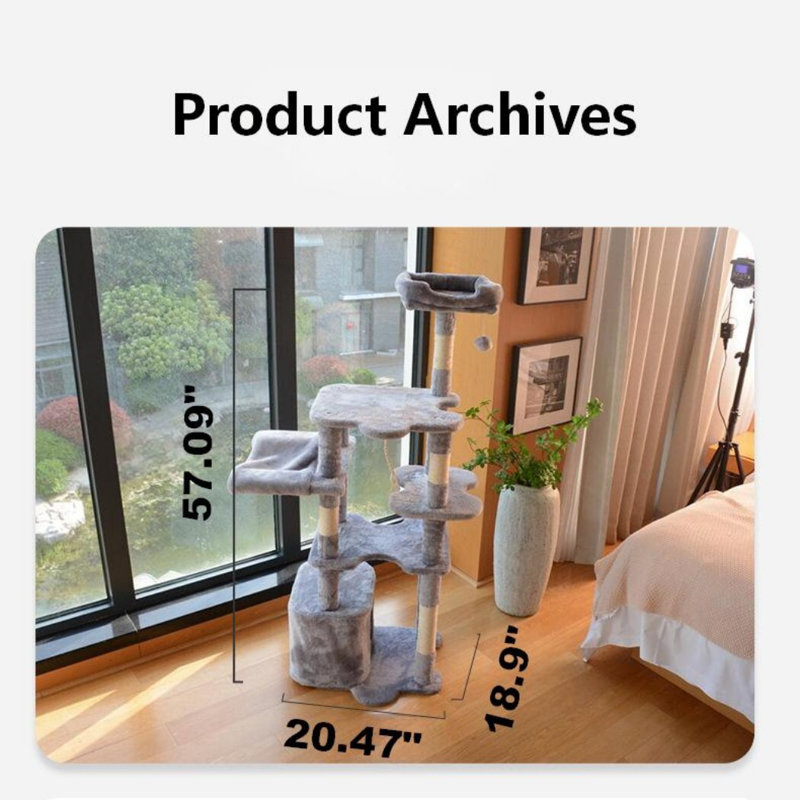 Plush Multi-Level Cat Tree
