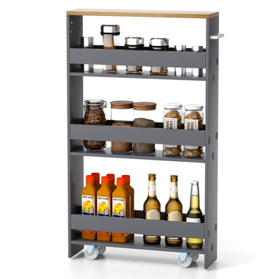 Nahomi Wood Bar Cart