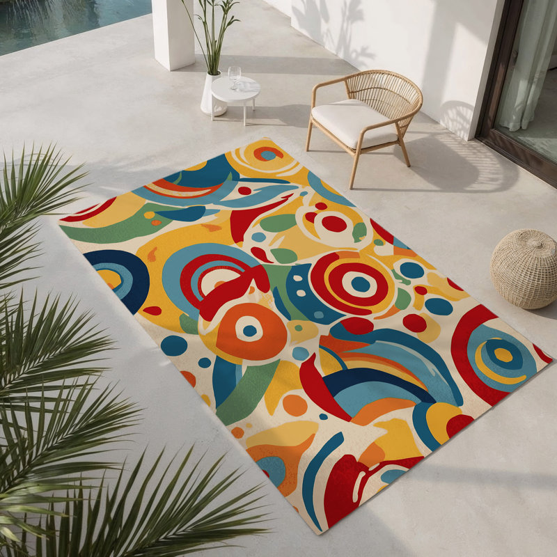 Tapis intérieur et extérieur Bouncy Spark, Rectangulaire 8 pi x 10 pi