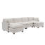 U-shape Boucle Upholstered Sectional Sofa With Armrest-107084686