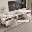 Meuble télé moderne en bois manufacturé blanc-1506643357