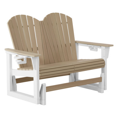 Fauteuil oscillant 52 po Adirondack, blanc