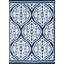 Tapis intérieur / extérieur bleu marine / blanc Facen-945001728