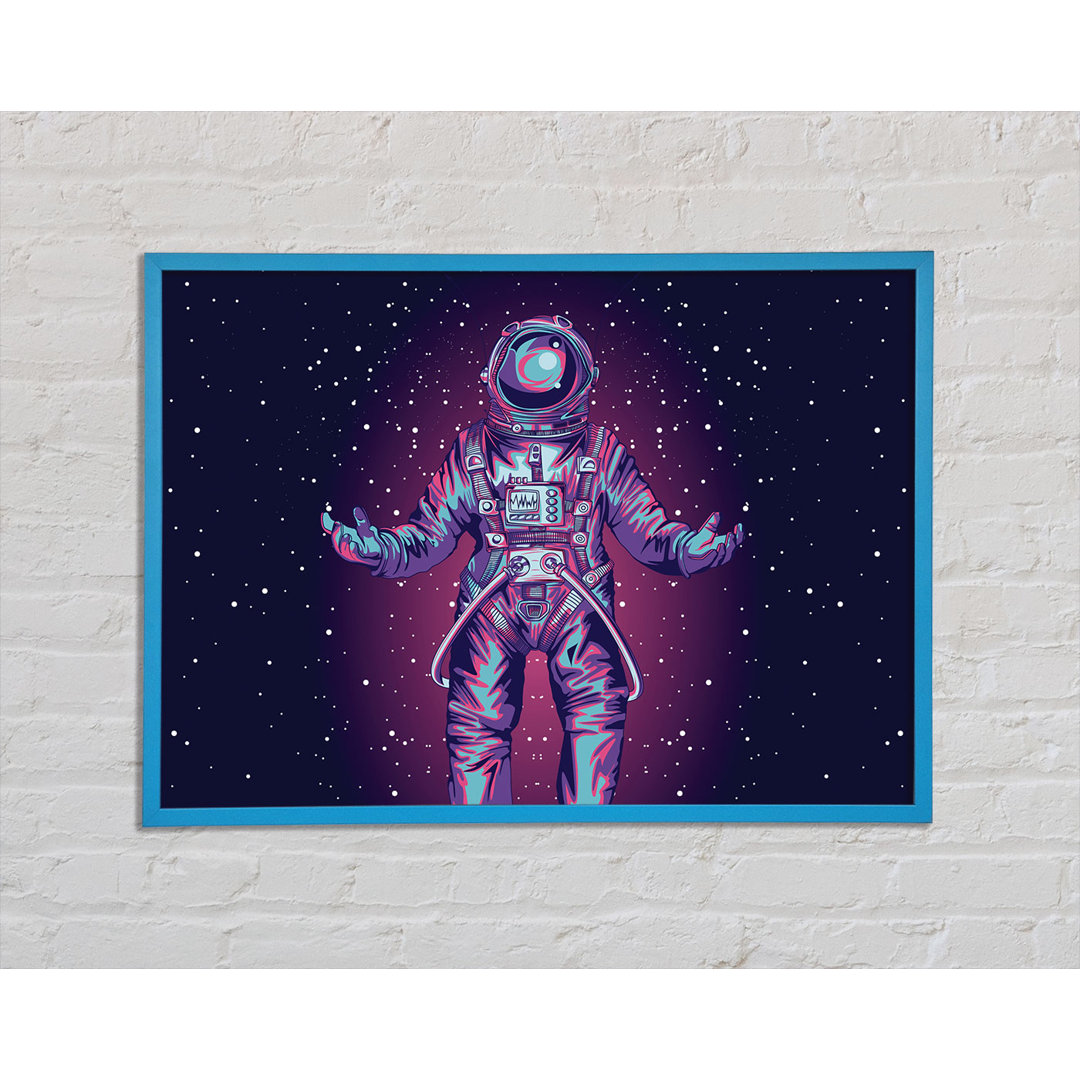 Leinwandbild Spaceman Star Purple