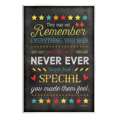 " How Special You Made Them Feel Teacher " by Jennifer Pugh