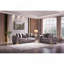 Causeuse de style moderne en argent