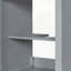 Meuble-lavabo de salle de bain avec lavabo en céramique et porte à fermeture en douceur-1853992987