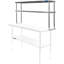 Express KitchQuip 32" x 30" x 12" Stainless Steel Double-Tier Over-Shelf for Work Tables – Adjustable Lower Shelf, NSF Certified, Commercial Kitchen Use-92434852