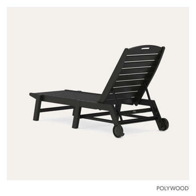 POLYWOOD® Nautical 27" Patio Chaise Lounge