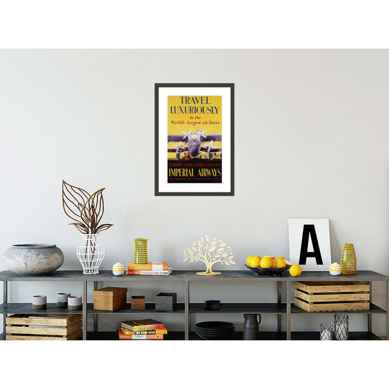 «Travel Luxuriously» par V.L. Danvers - estampe numérique encadrée, H 29,5 po x l 20,79 po