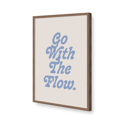 Go With The Flow II By Poiseparadise Canvas Art Print