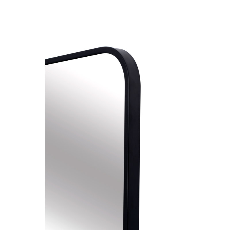 Metal Flat Mirror, Black