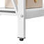 Table de chevet haute en forme de X Alonso avec tablette ouverte et 3 niveaux de rangement pour chambre ou salon-2146140089-2074088825