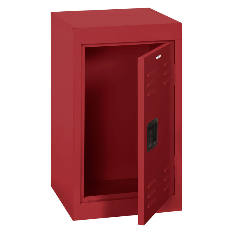 1 - Tier 15 in. School Locker with Padlock, Red
