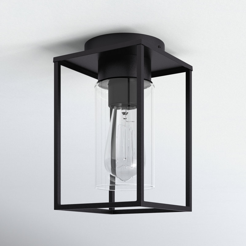 Jordana 1 - Bulb Outdoor Flush Mount, Black