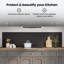 Dosseret de cuisine 2 pièces 39,37 po x 19,69 po Vidaxl noir-120555776