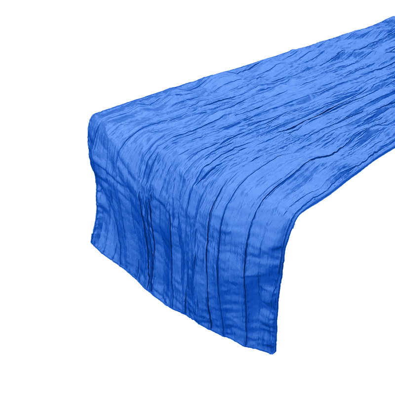 Chemin de table Clermt, 12 po x 90 po, Bleu royal