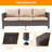 5 - Person Wicker Swivel Rocker Chair Outdoor Seating Group with Cushions-168258769-168258768