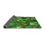 Tapis géométrique vert / brun-879558465