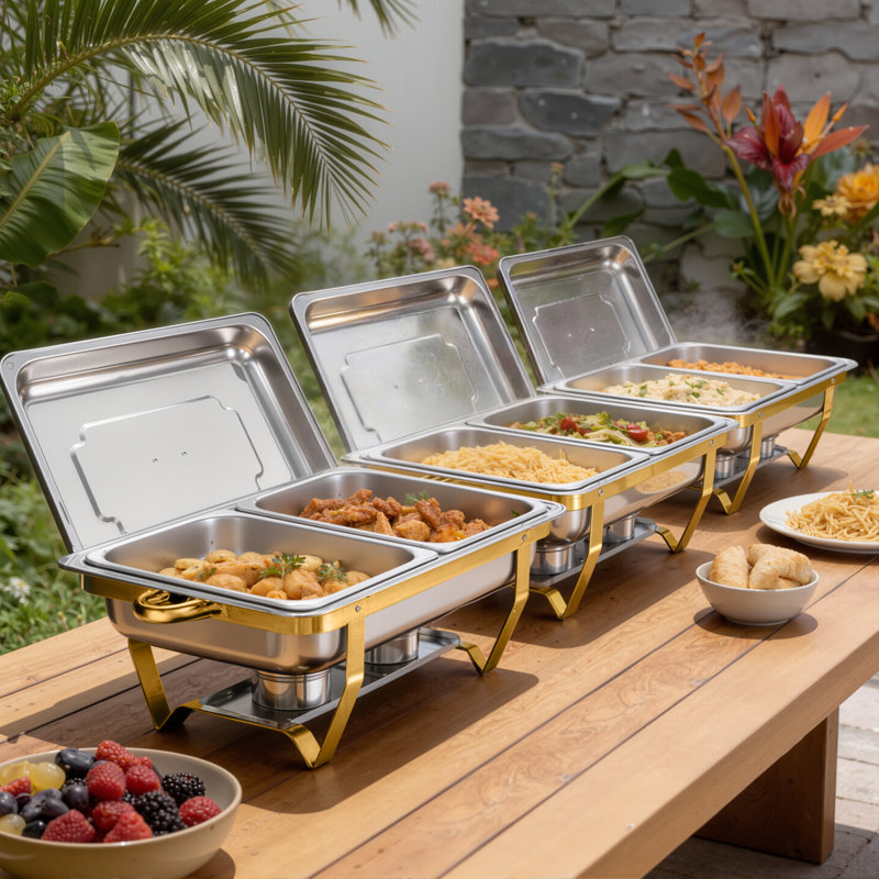 Ensemble de buffet à vaisselle Chafing