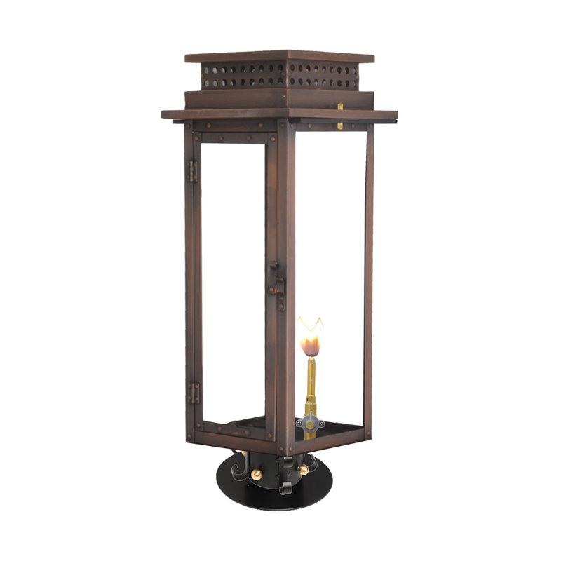 Nouveau Outdoor Wall Lantern, 26" H x 9" W x 9" D