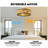19.3" Boho Caged Ceiling Fan With Lights