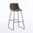 Modern Upholstered Counter Height Bar Stool with Metal Legs – Comfortable Bar & Kitchen Island Seating, 24" Height, Set of 2-435278020-435278022