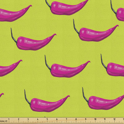 Cheylynn Modern Pop Art with Contemporary Chili Multi-Purpose Fabric