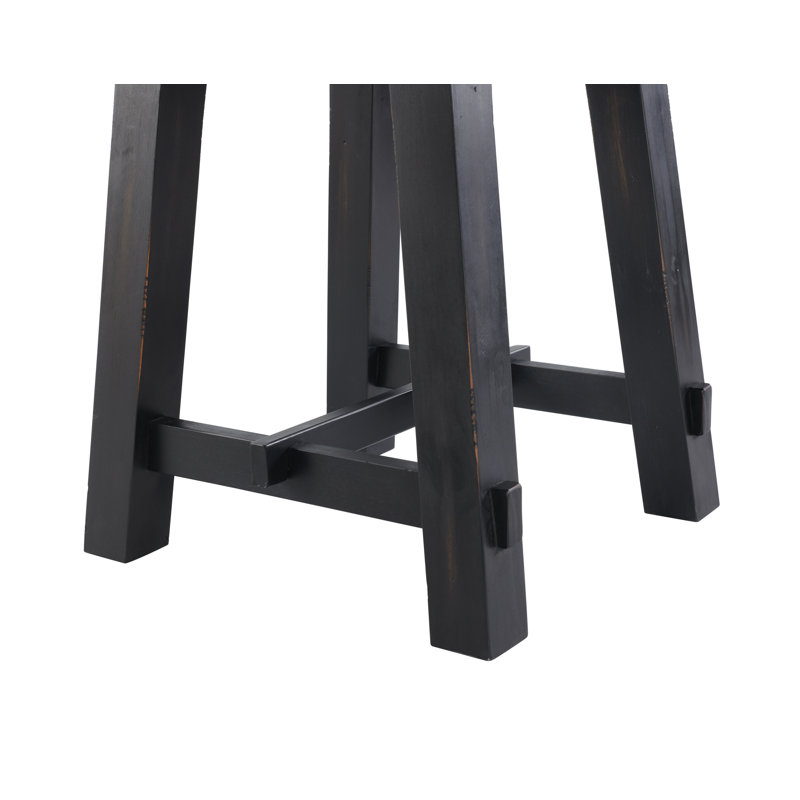 Table d'appoint rectangulaire en bois massif industriel de 21 po de largeur Adam