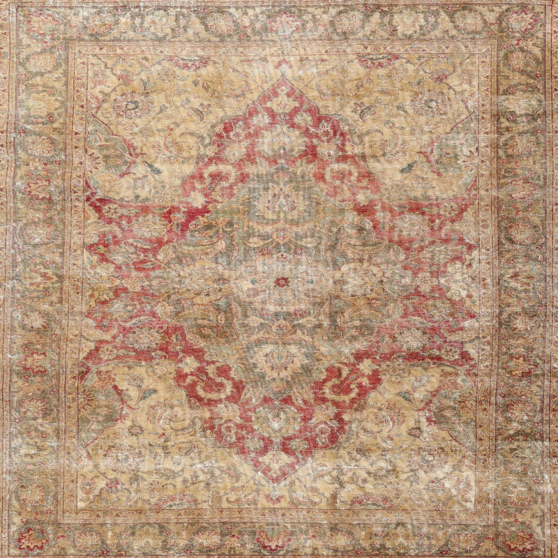 Brekstad Oriental Indoor Rug, Square 3'