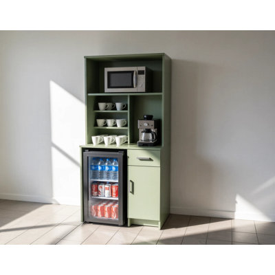 Bureau pour salle de pause café - Armoire / bar à rafraîchissements