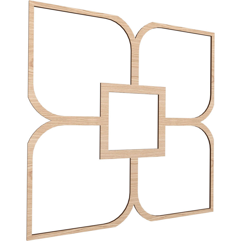 Charpente de plafond décorative Olivia, Chêne rouge, H 39 po x l 39 po x P 0,375 po