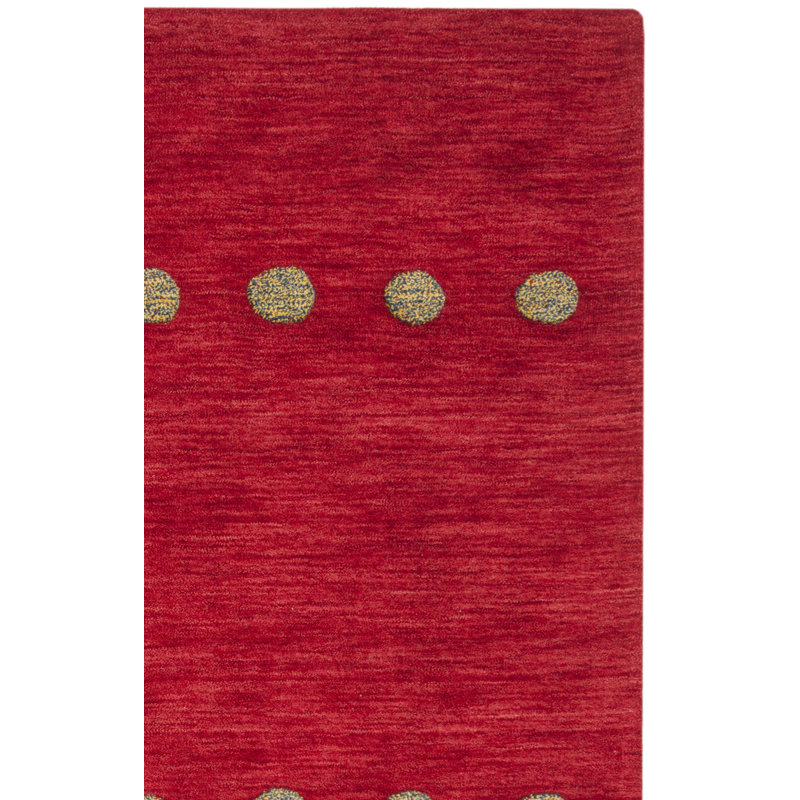 Pixley Hand Loomed Wool Polka Dots Rug, Rectangle 3' x 5'