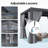 20 Ft. W x 12 Ft. D Outdoor Pergola, Louvered Pergola, Aluminum Pergola for Patio, Gray-100025775