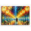 «Walk In The Rainy Park» par Rich Monet, art mural en verre acrylique-440351605