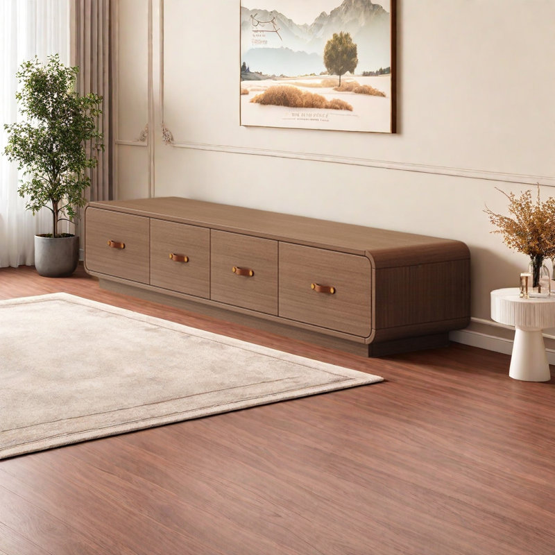 Support oriental en bois massif, H 12,6 po x L 62,99 po x l 15,75 po