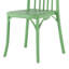 Chaise d'appoint empilable en résine à dossier à lattes Guthfast-1611857991