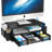 2 Tier Metal Monitor Stand Monitor Riser And Computer Desk Organizer With Drawer And Pen Holder For Laptop