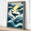 Whale in Motion Coastal - Wrapped Canvas-2064454577-2064454583