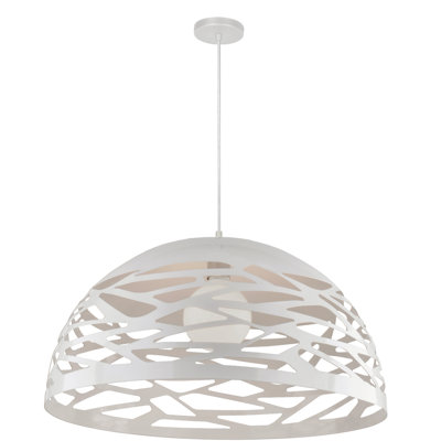 Luminaire suspendu en forme de dôme 1 lumière Wogina