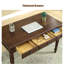Bureau élégant à trois tiroirs en bois
