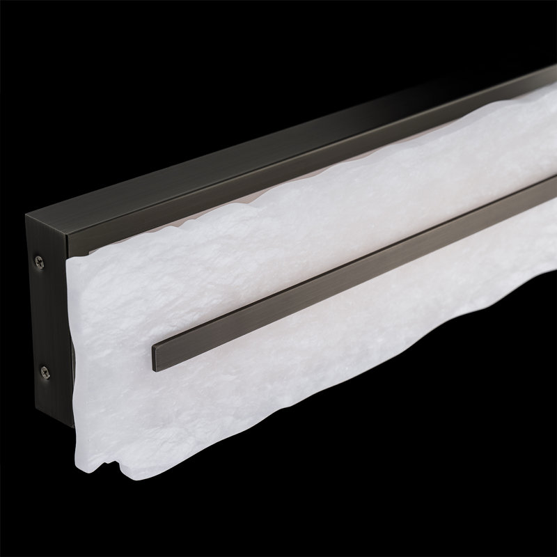 Taffeta Dimmable LED Wall Sconce With Spanish Alabaster Diffuser, 3000K Color Temperature, Antique Nickel