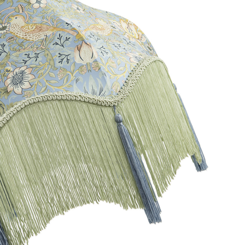 20cm H Fabric Empire Lamp Shade ( No Direct Attachment Method ) in Green