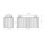Aura Aluminium Flush Mount-158653866-158653877-158653912