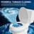 17" ADA Comfort Chair Height Seat Compact Tall Toilet for Seniors, 1.28 GPF Tornado Single Flush, MAP 1000g