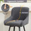 Swivel Counter Stool with Metal Frame-999654548