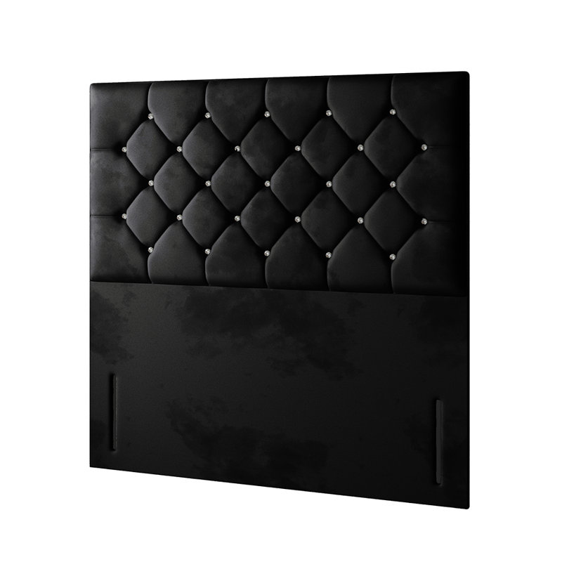 Eberhardt Divan Bed Base, Black, Double (4'6), No Drawers