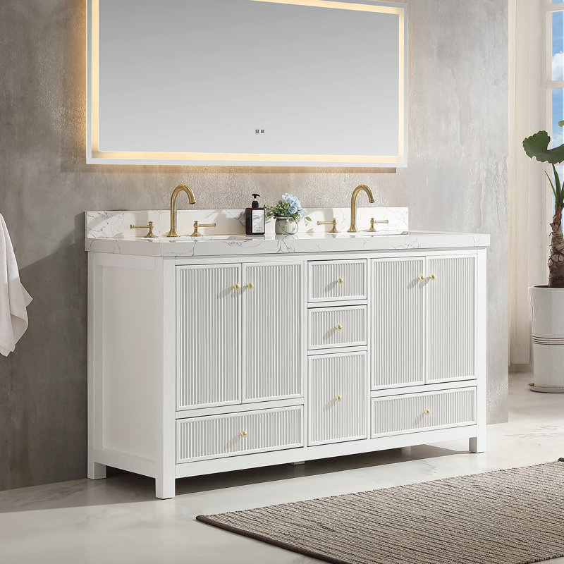 Ensemble de meuble-lavabo double 60 po Imogin